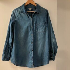 EUC J. Jill Chambray Blouse